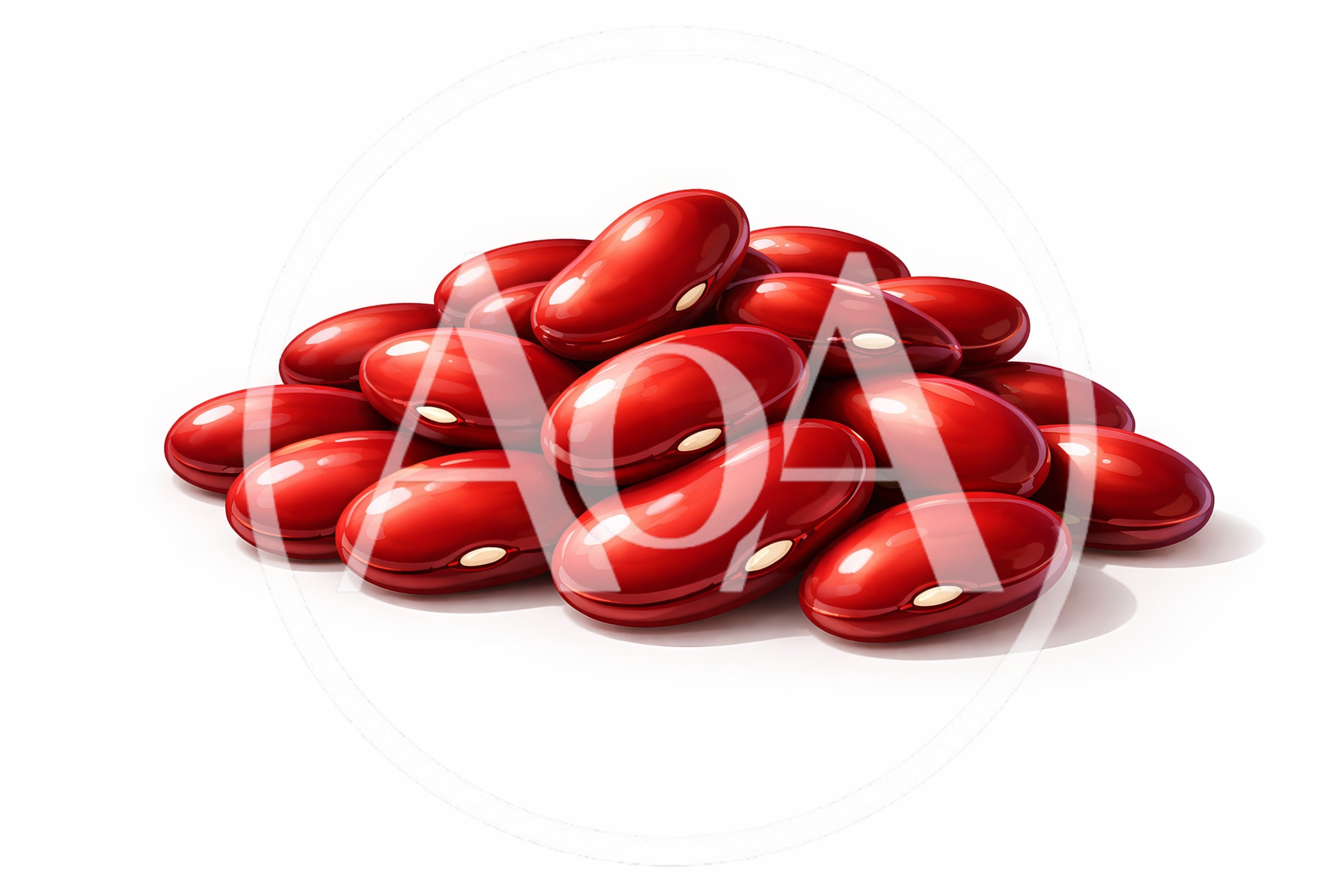 Pile Of Raw Red Kidney Beans