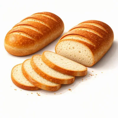 Two Loaves Of Freshly Baked Sliced White Bread