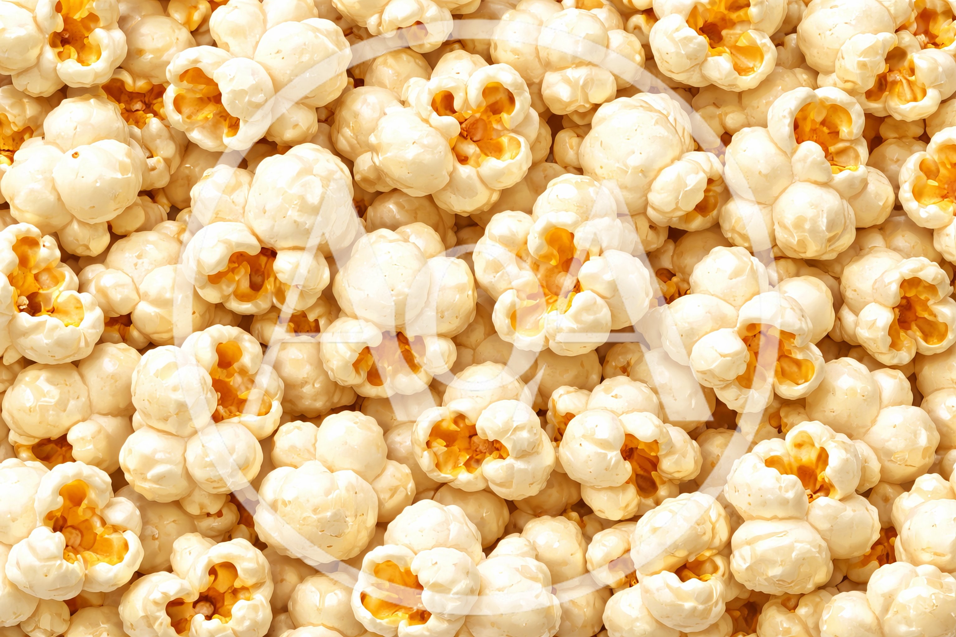 Close Up Of Freshly Popped Buttery Popcorn