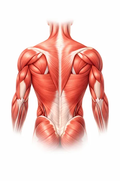 Anatomical Illustration Of Human Back Musculature