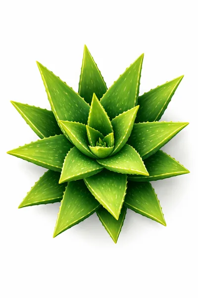 Top Down View Of An Aloe Vera Plant