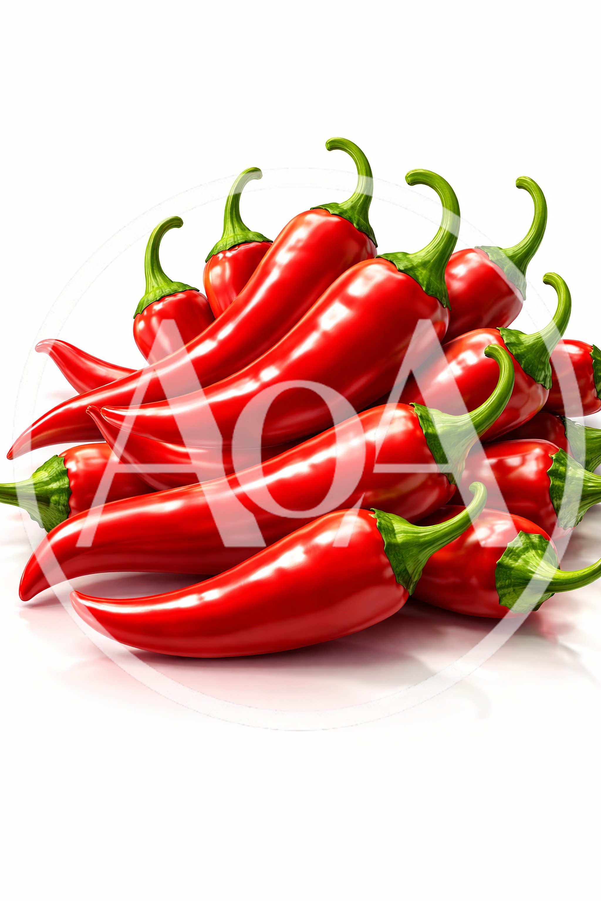 Pile Of Fresh Red Chili Peppers