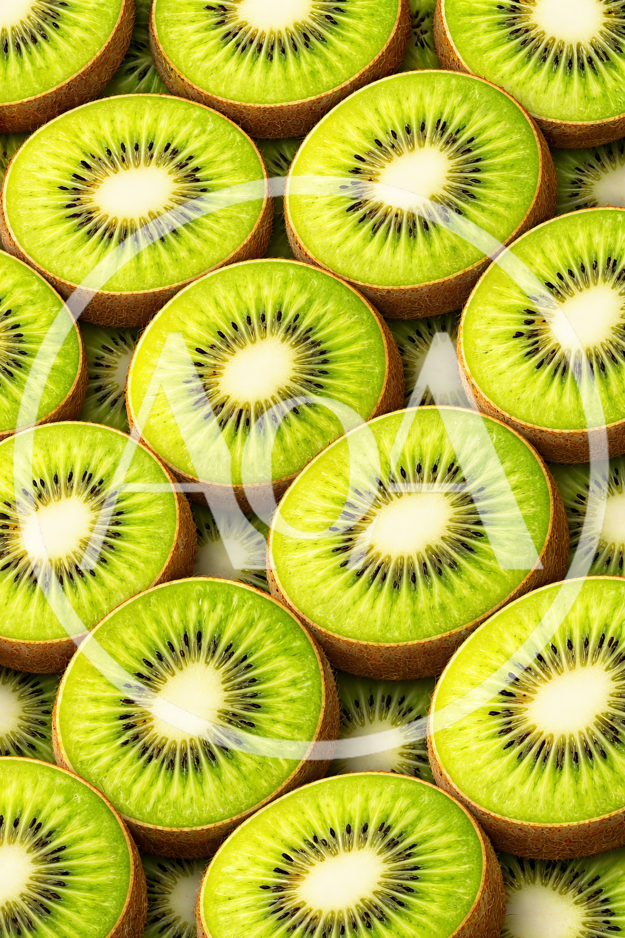 Fresh Sliced Kiwi Fruit Background