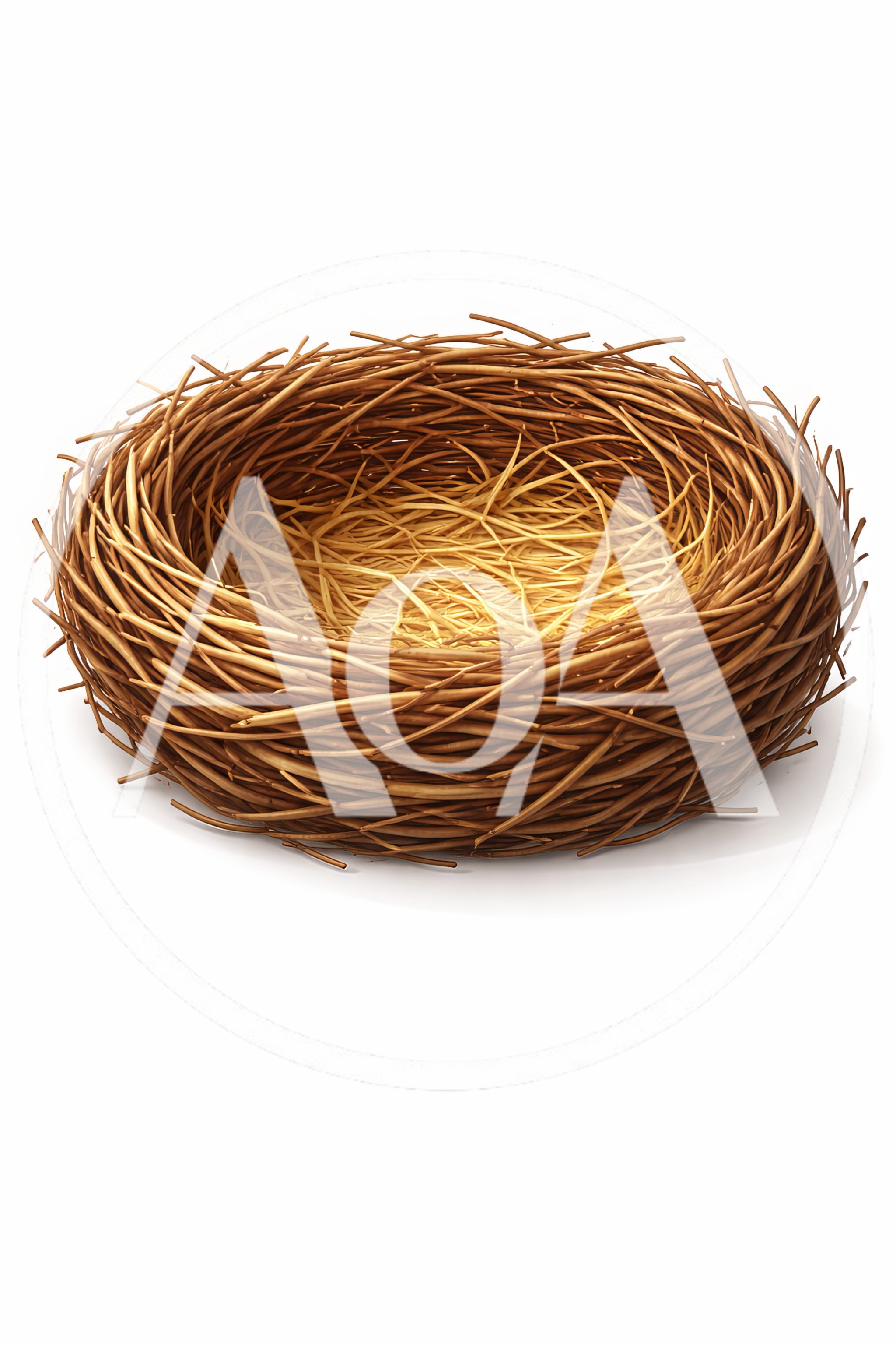 Empty Bird Nest Made Of Twigs