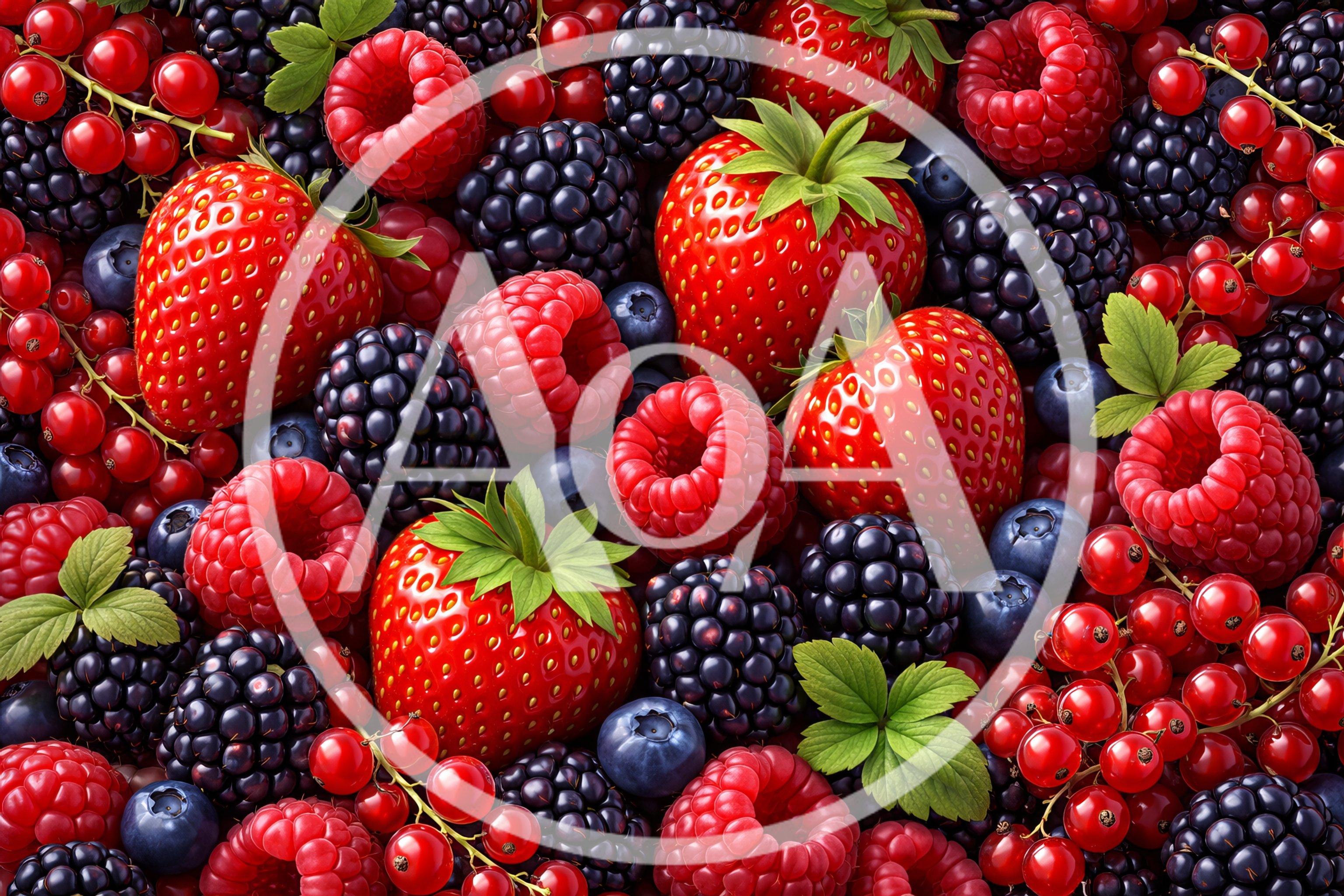 Fresh Assorted Berries Mix Background