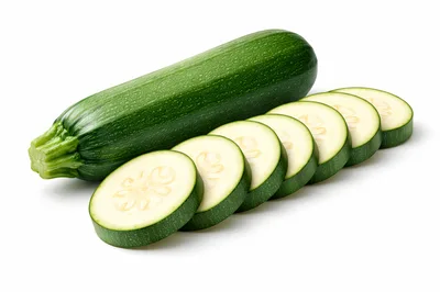 Fresh Zucchini Squash With Sliced Pieces