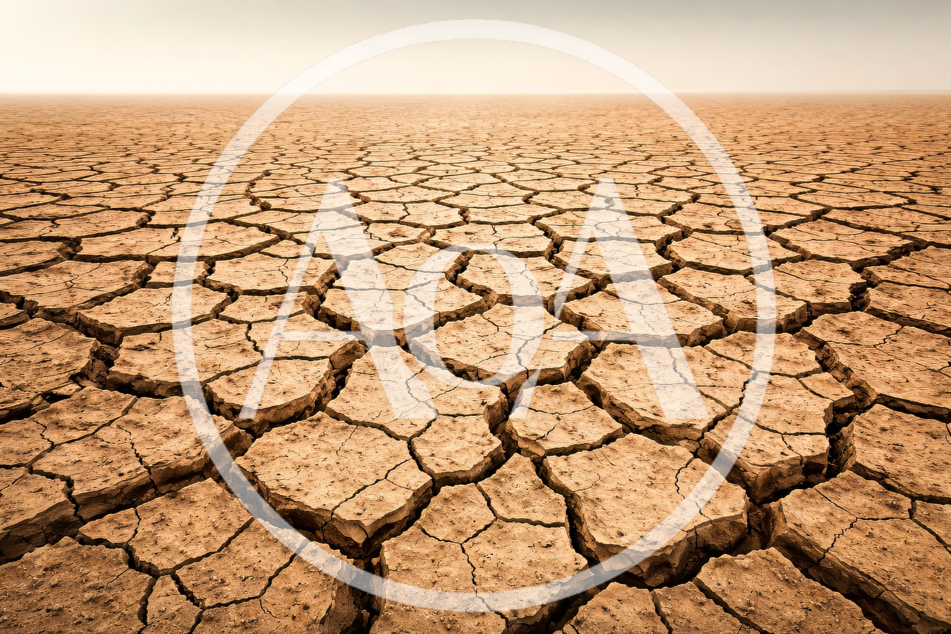 Cracked Dry Earth Surface in Arid Landscape