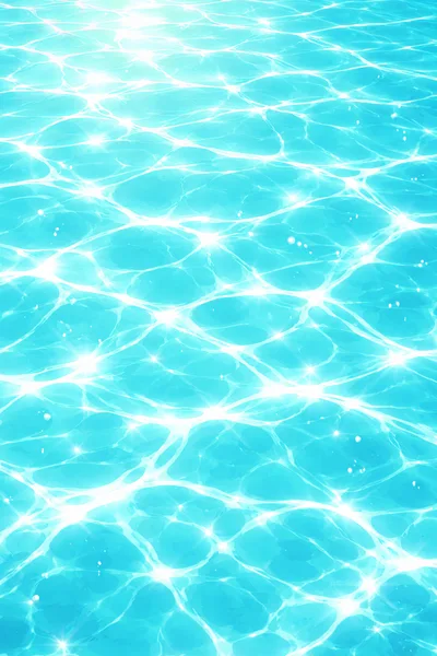 Sunlight Reflections On Sparkling Blue Swimming Pool Water