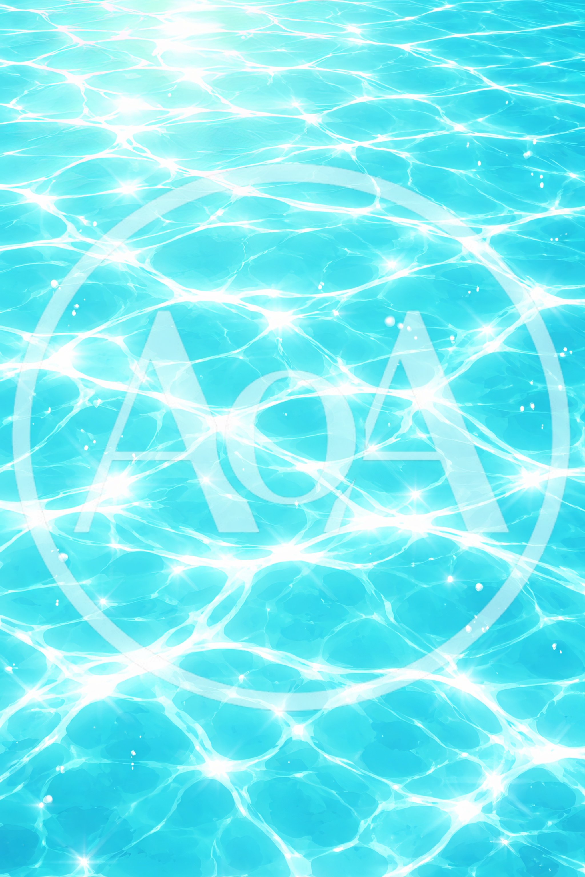 Sunlight Reflections On Sparkling Blue Swimming Pool Water