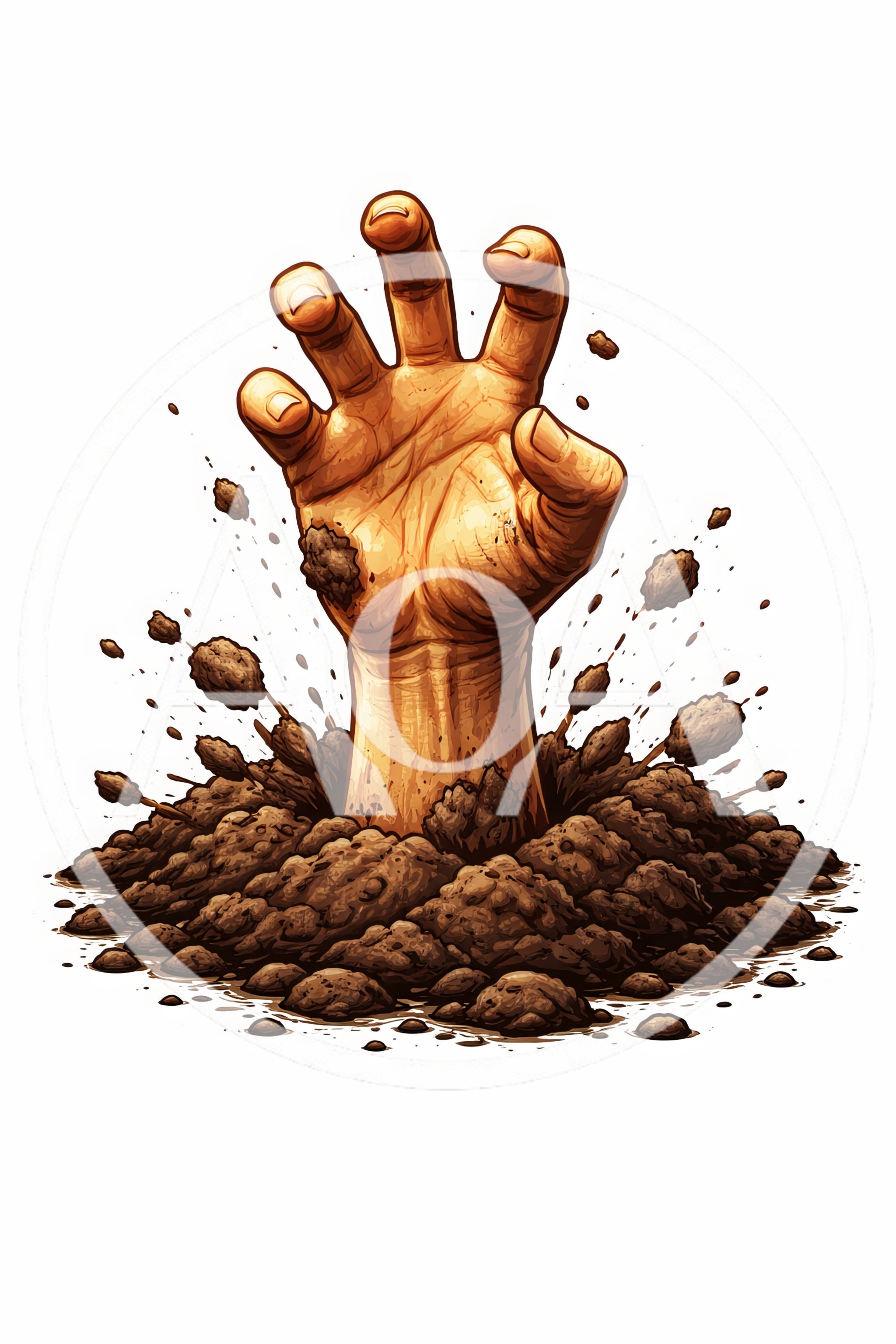 Zombie Hand Emerging From The Ground