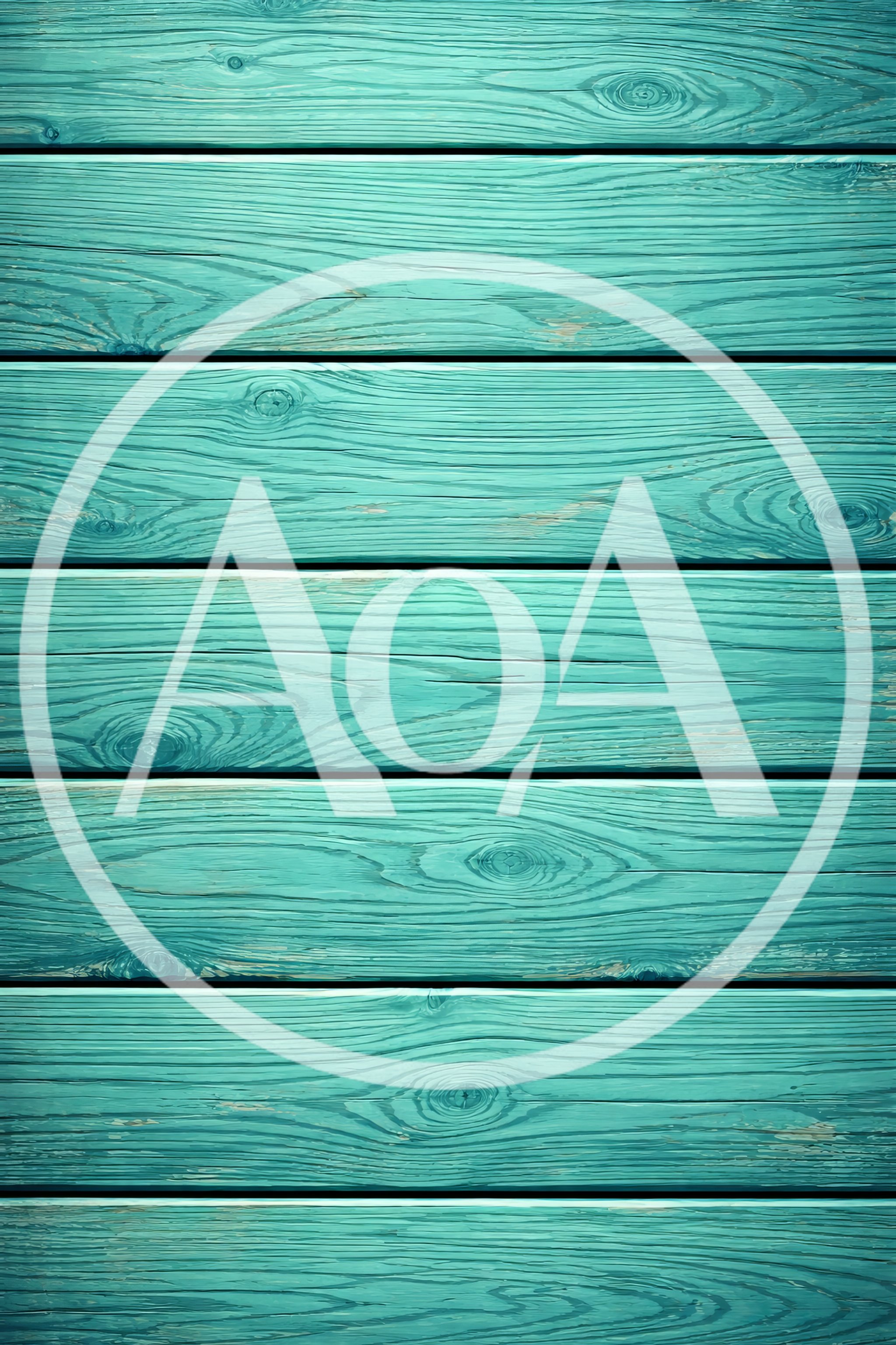 Teal Painted Wooden Planks Background Texture