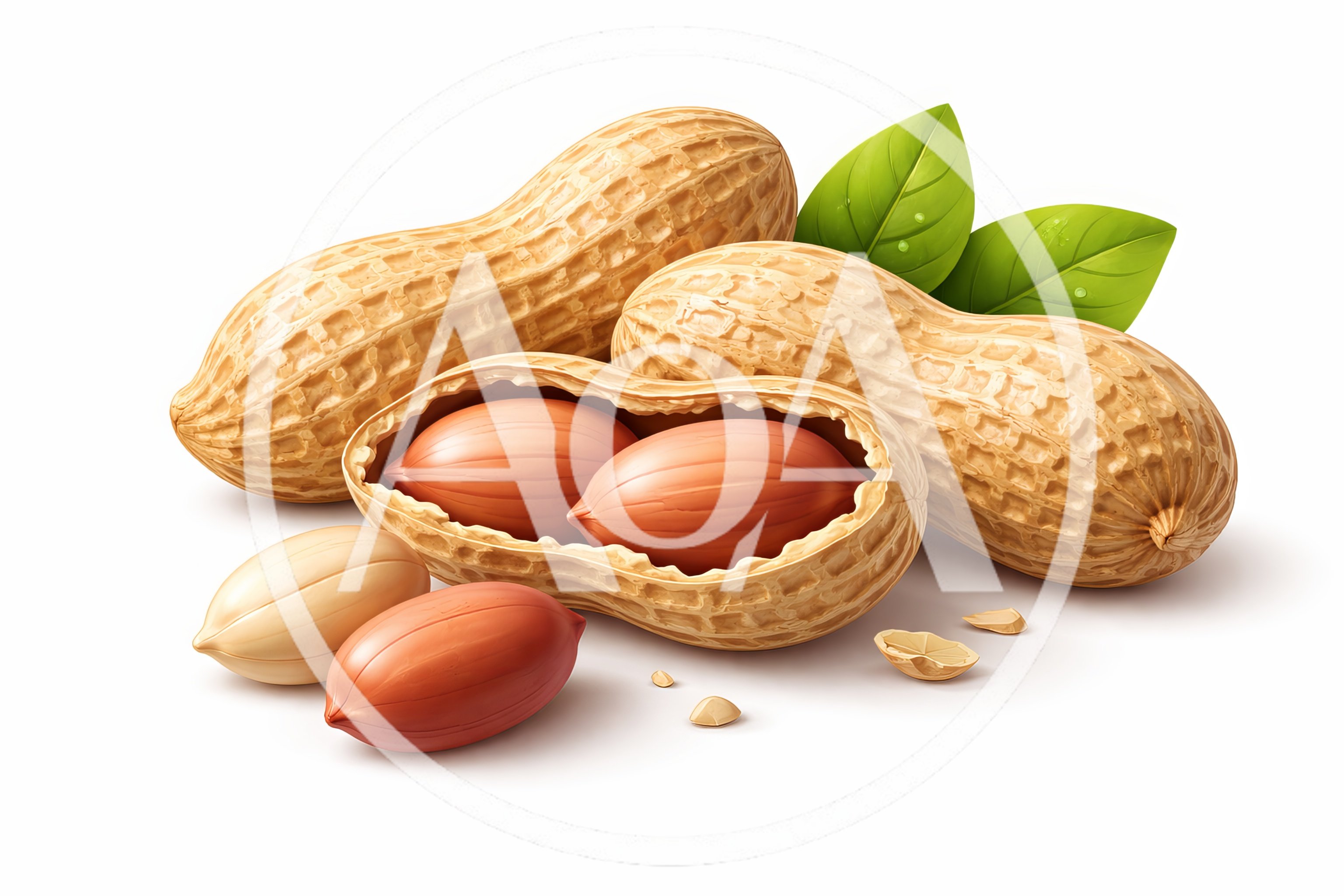 Fresh Peanuts In Shells And Shelled Kernels