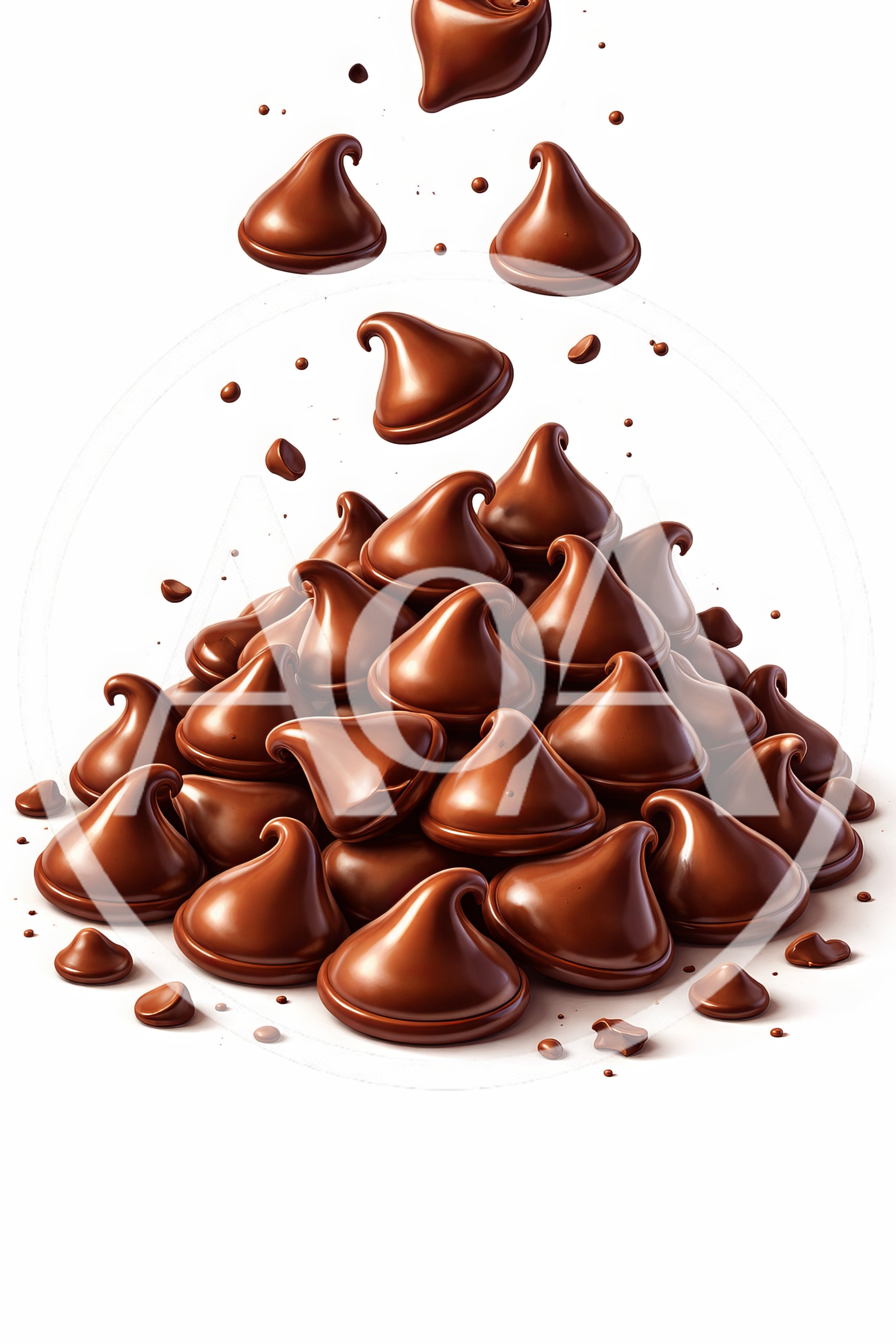 Pile Of Delicious Milk Chocolate Chips
