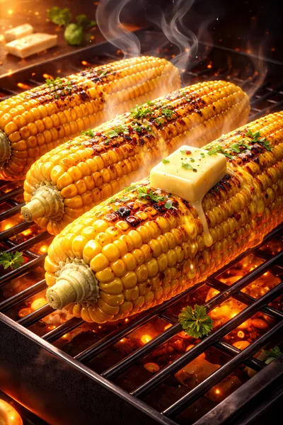 Grilled Corn on the Cob with Melting Butter