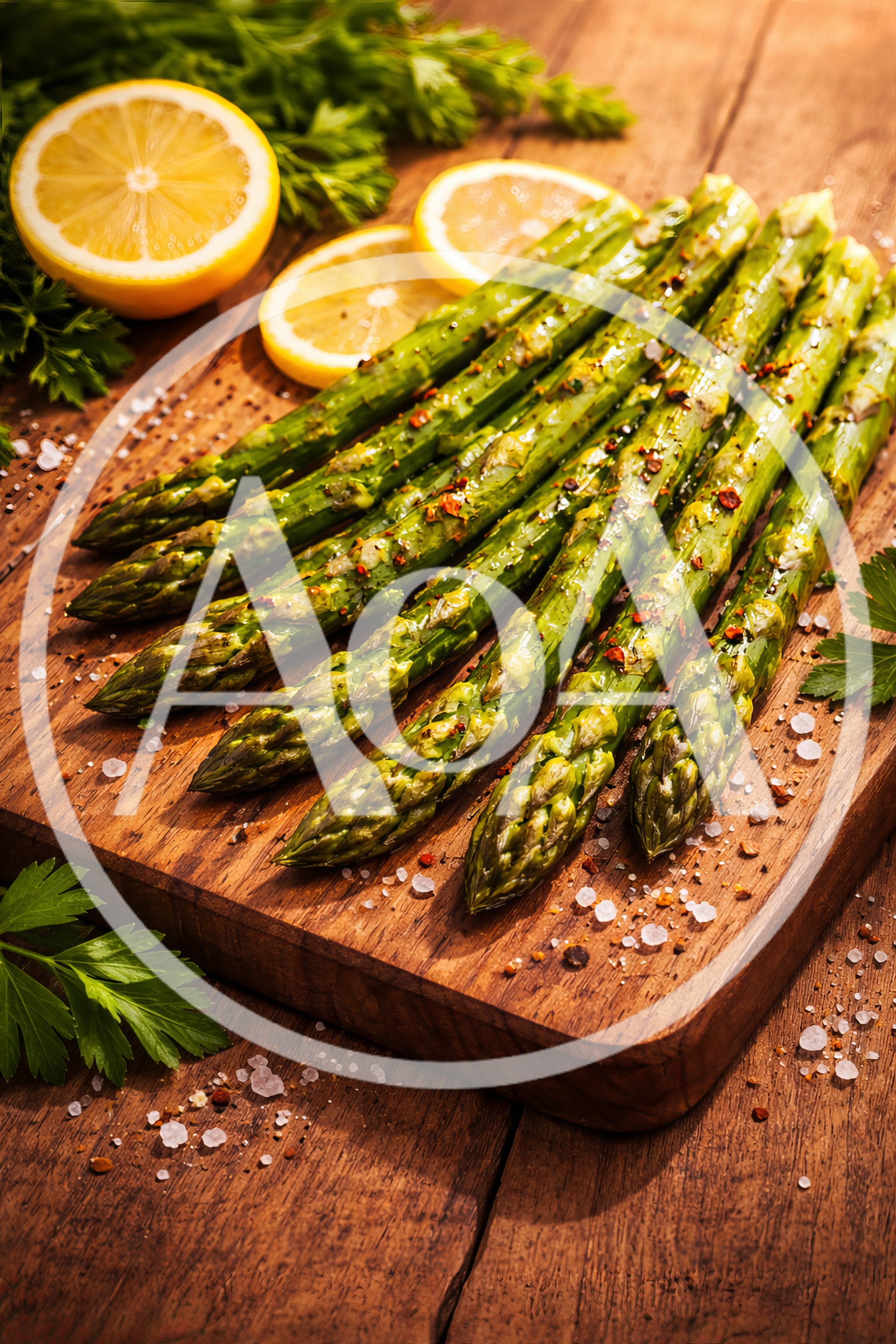 Grilled Asparagus Spears With Lemon And Spices