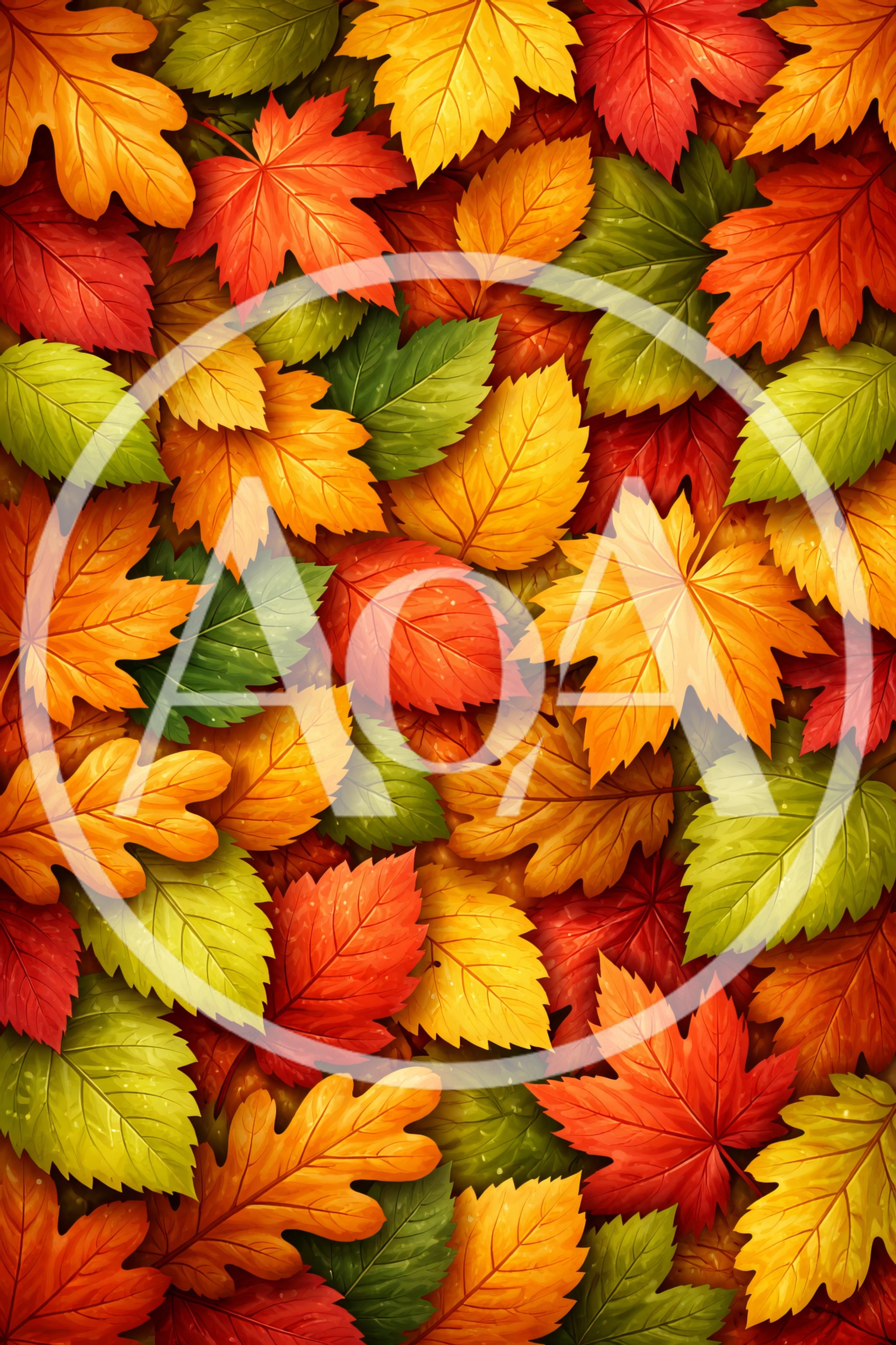 Vibrant Autumn Leaves Background Pattern