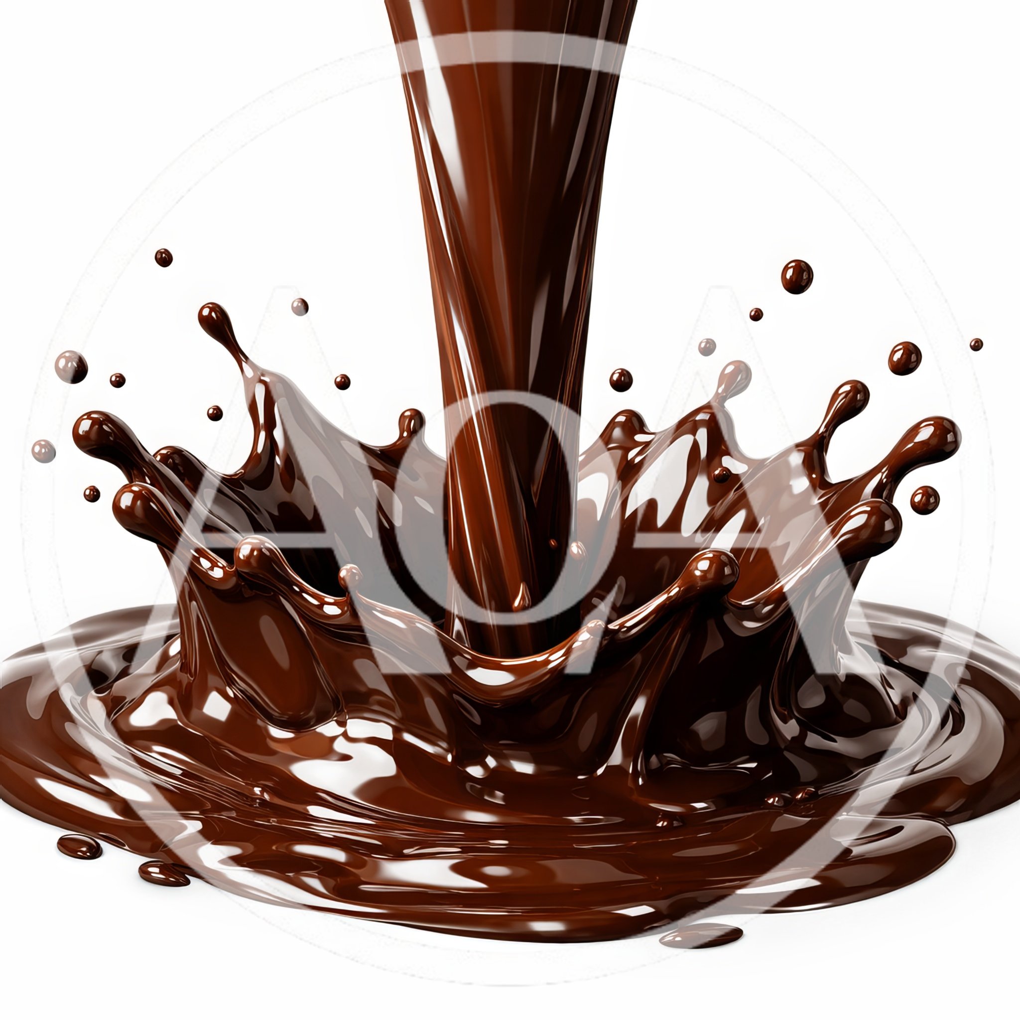 Liquid Chocolate Pouring Creating A Dynamic Splash