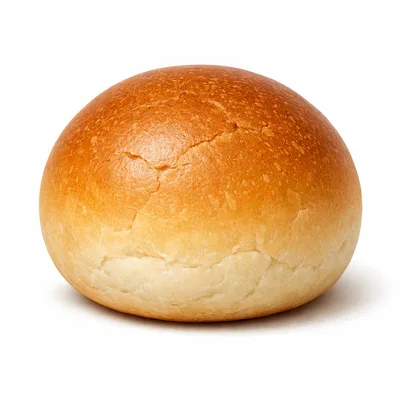 Freshly Baked Golden Brown Brioche Bun