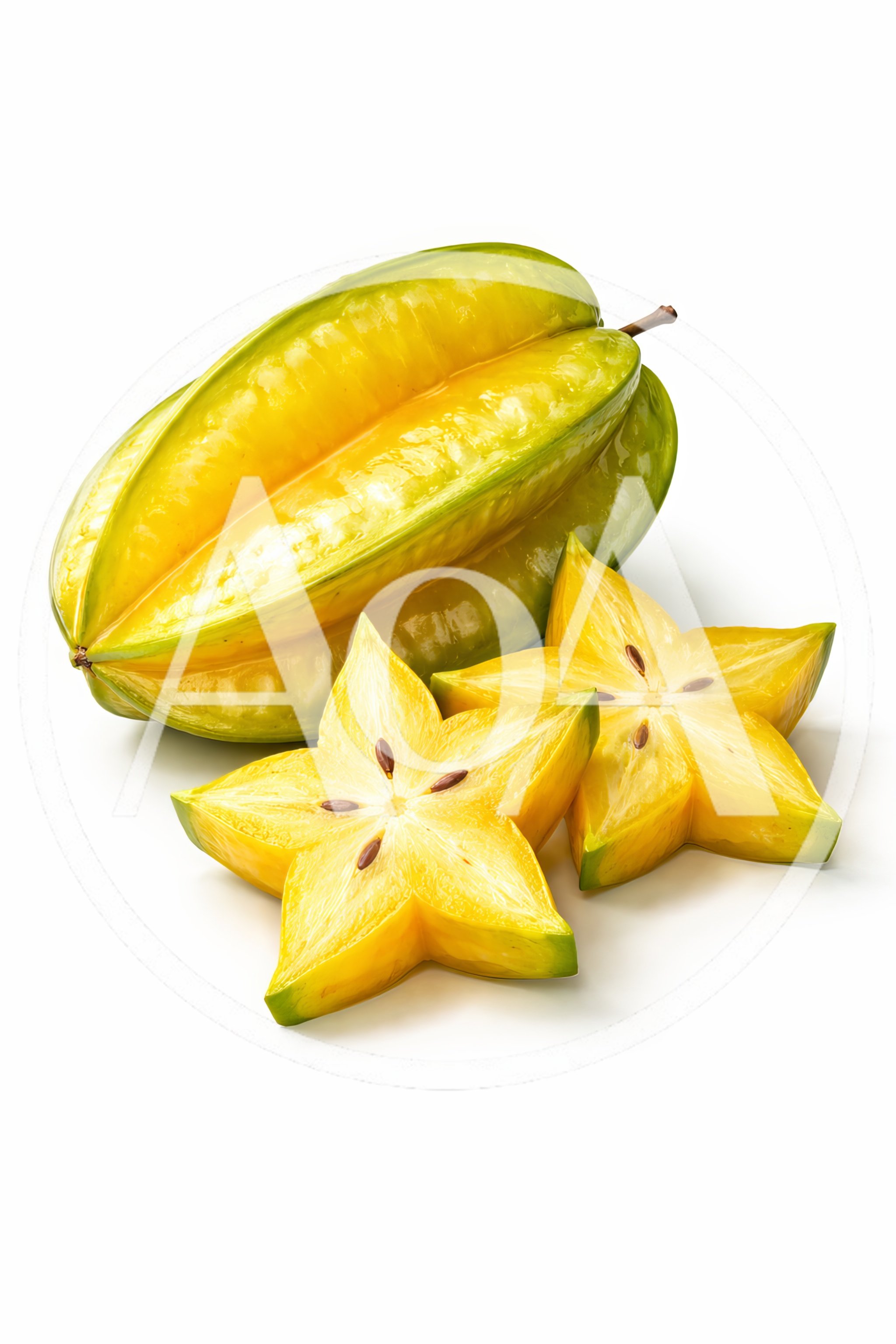 Fresh Star Fruit With Sliced Pieces