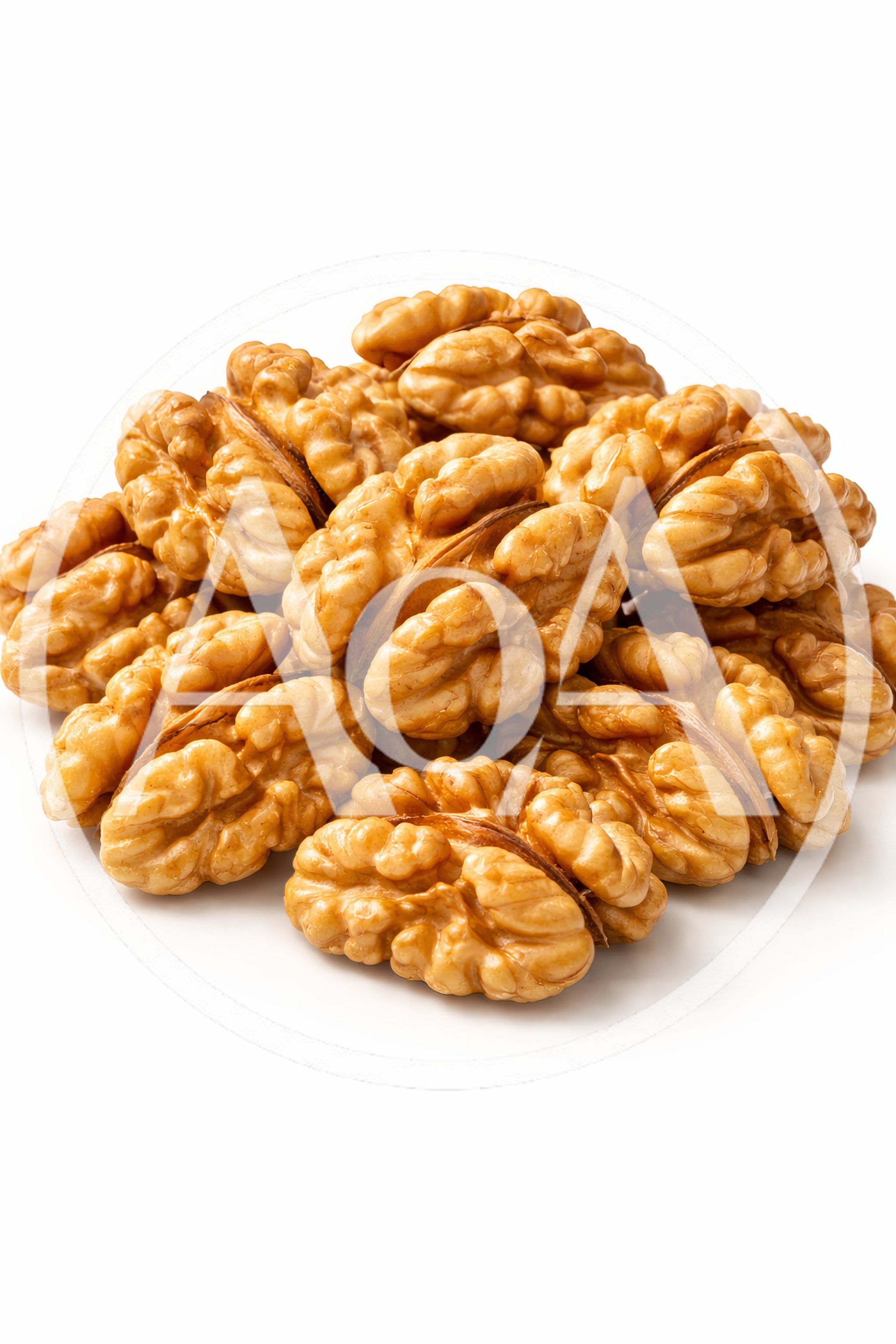 Pile Of Fresh Shelled Walnut Halves