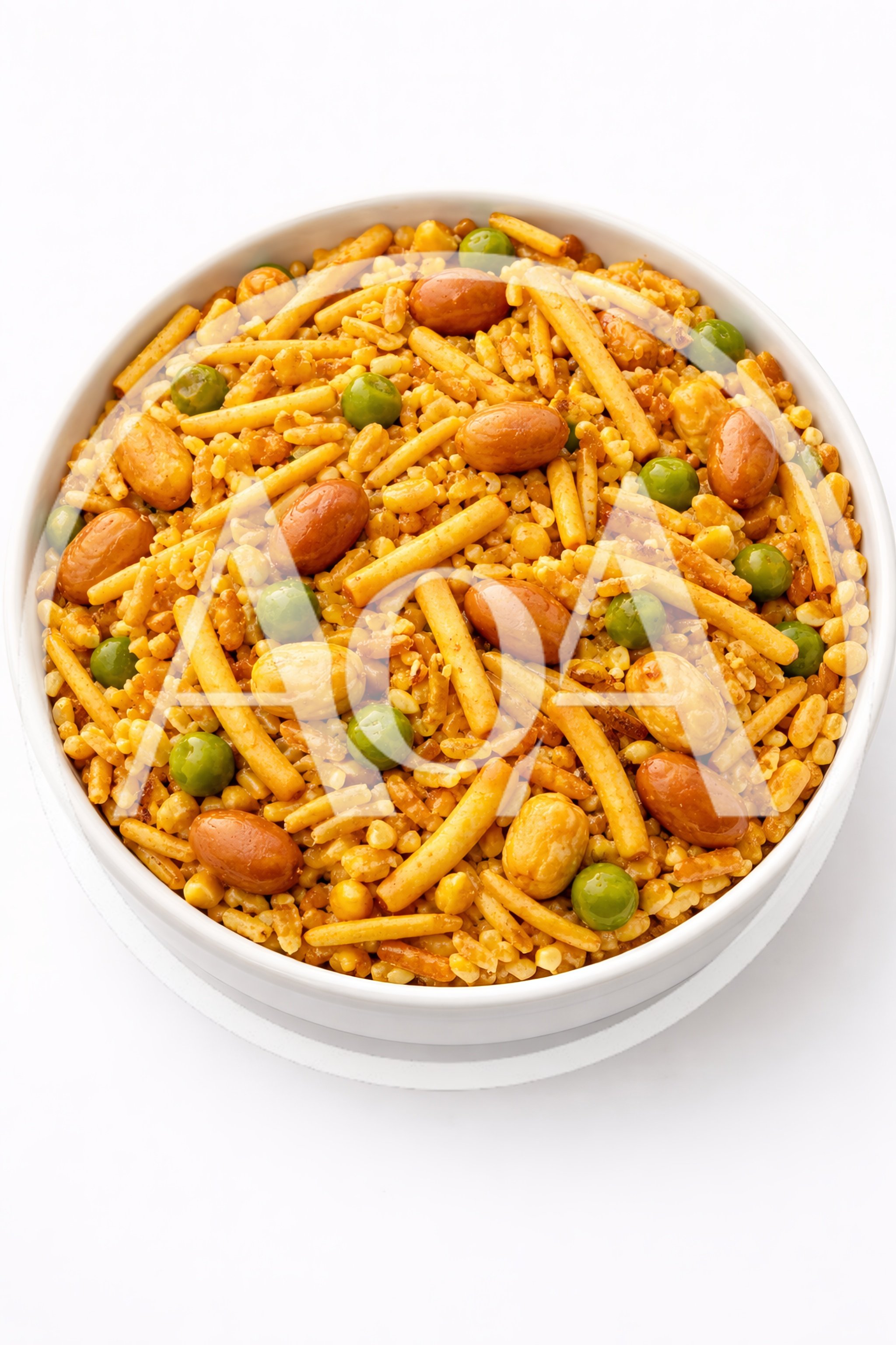 Bowl Of Traditional Indian Spicy Snack Mix