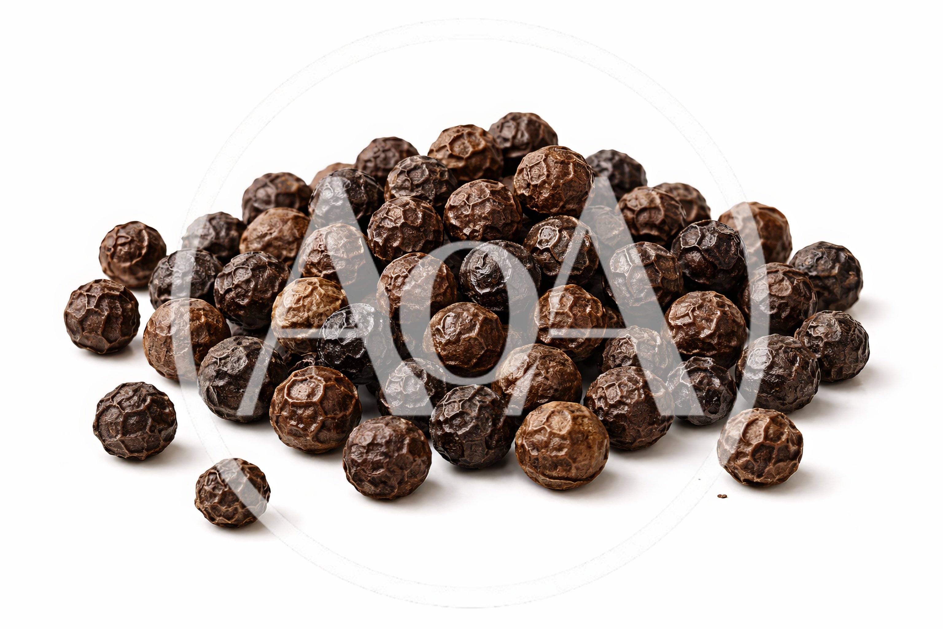 Pile Of Whole Black Peppercorns