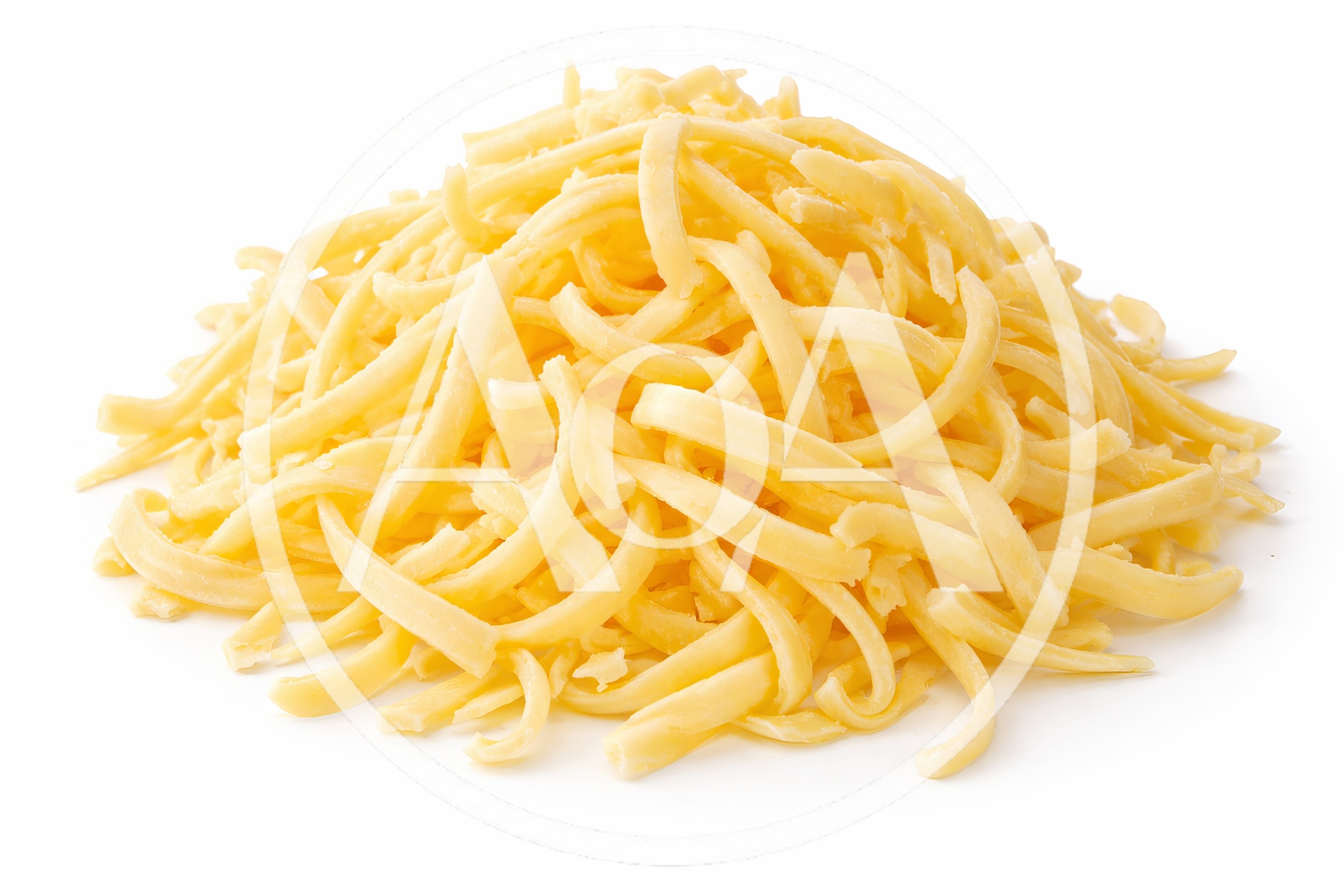 Pile Of Shredded Yellow Cheddar Cheese
