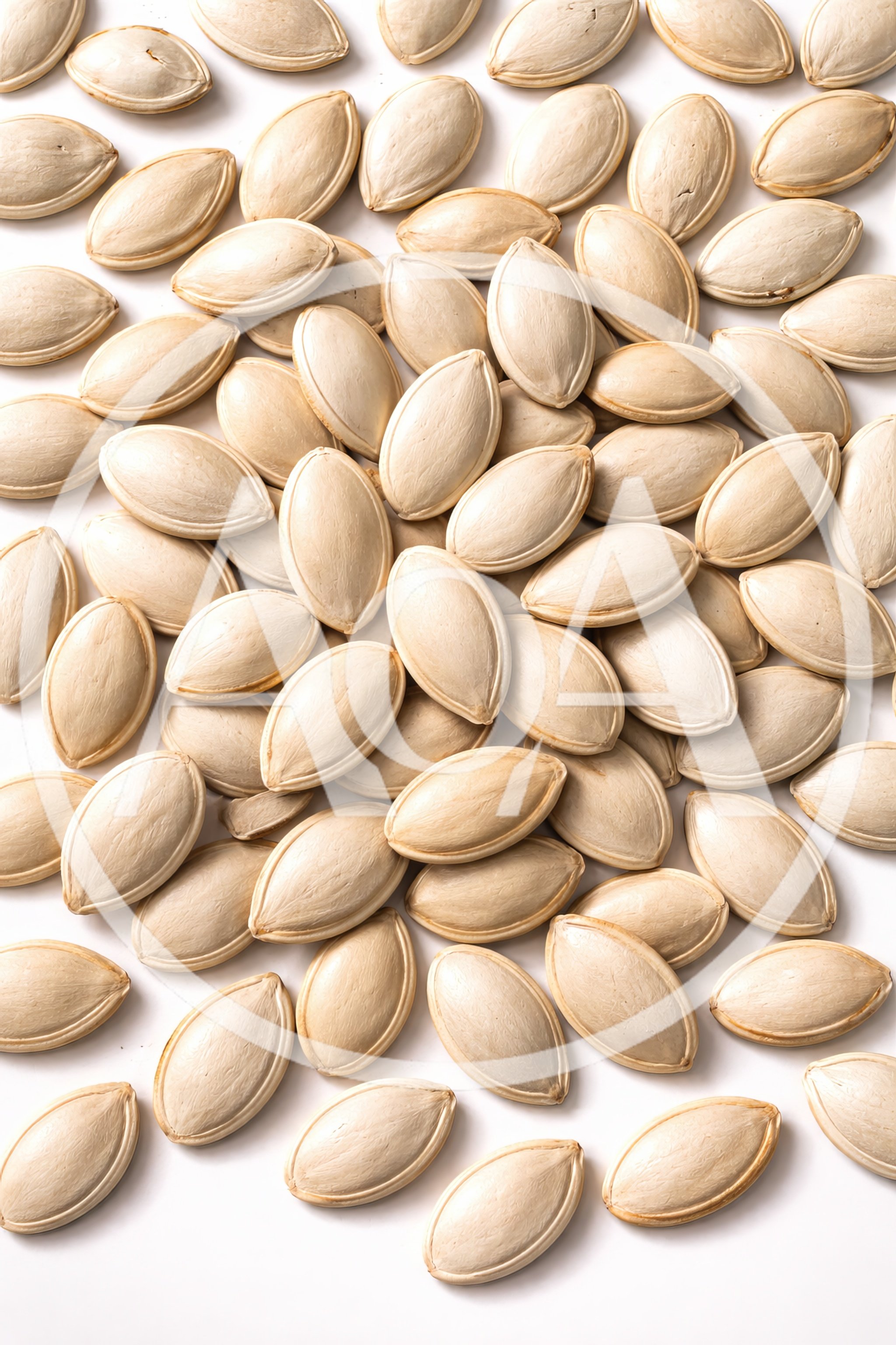 Top View Of Raw Pumpkin Seeds