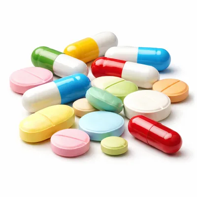Assorted Colorful Pharmaceutical Pills and Capsules