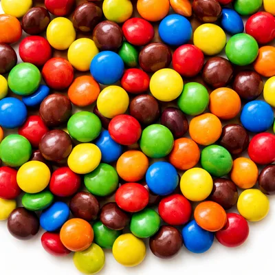 Colorful Chocolate Coated Candy Pieces Background