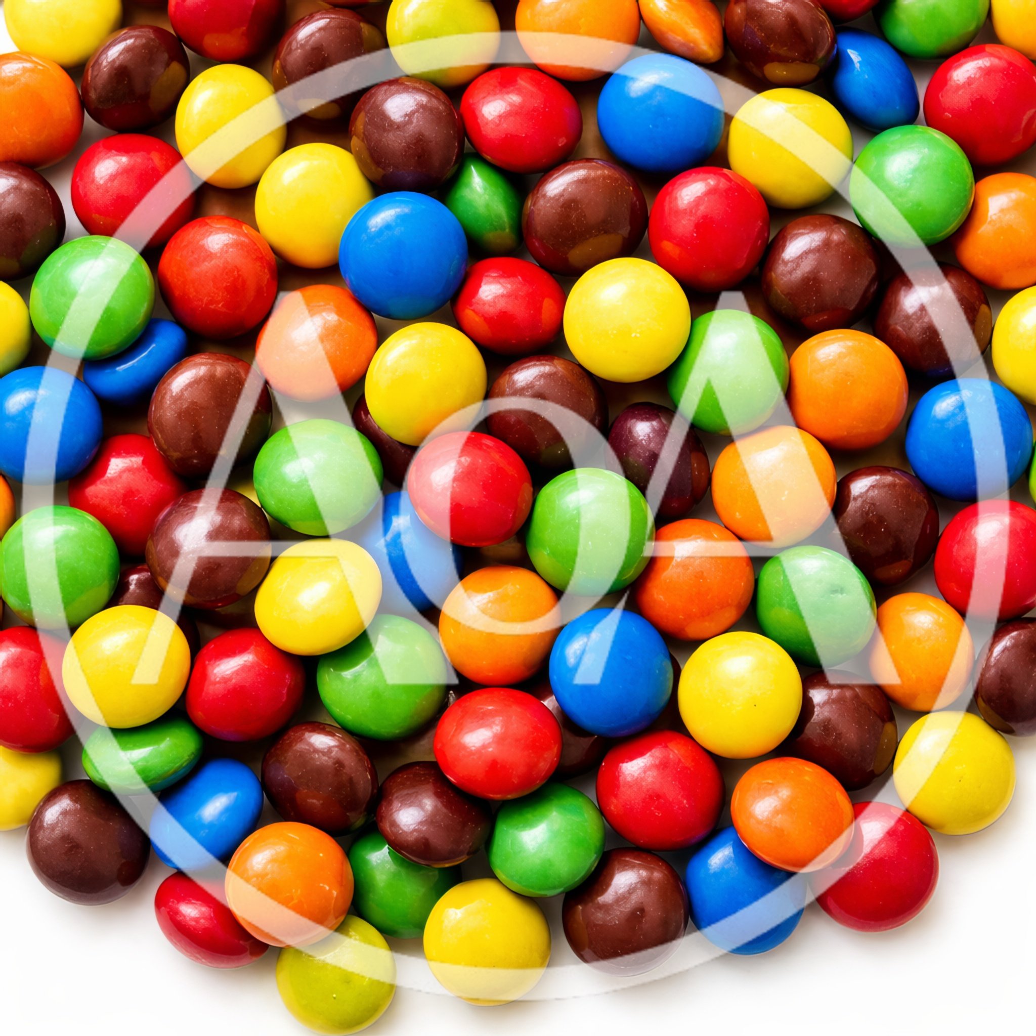 Colorful Chocolate Coated Candy Pieces Background