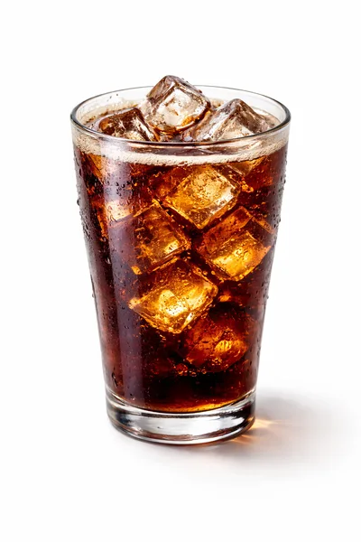 Glass Of Iced Cola With Condensation