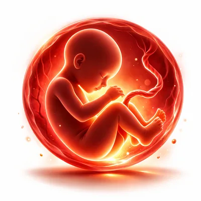 Fetal Development Illustration Of A Human Baby
