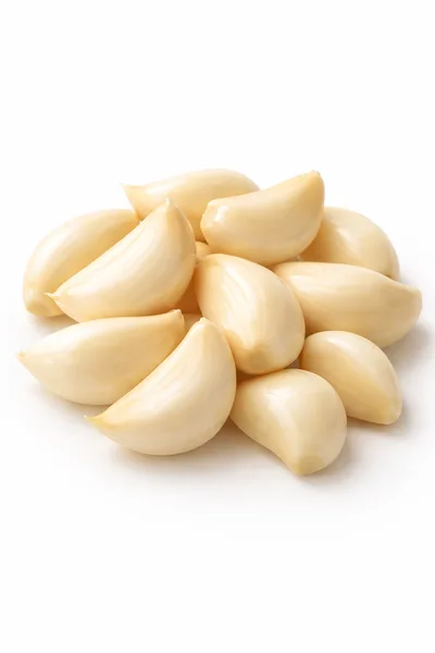 Pile Of Peeled Fresh Garlic Cloves