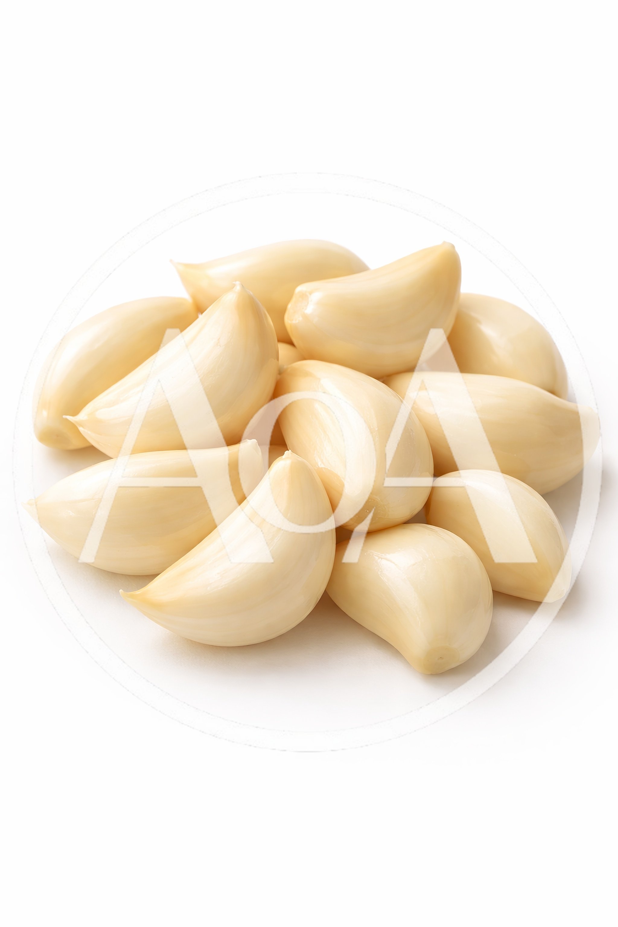 Pile Of Peeled Fresh Garlic Cloves