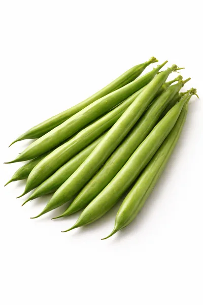 Fresh Green Beans Isolated On White Background