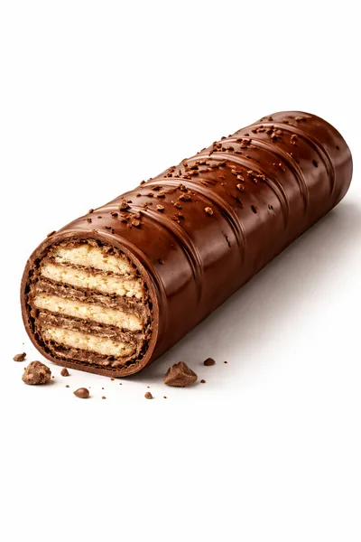 Chocolate Covered Wafer Roll With Cream Filling