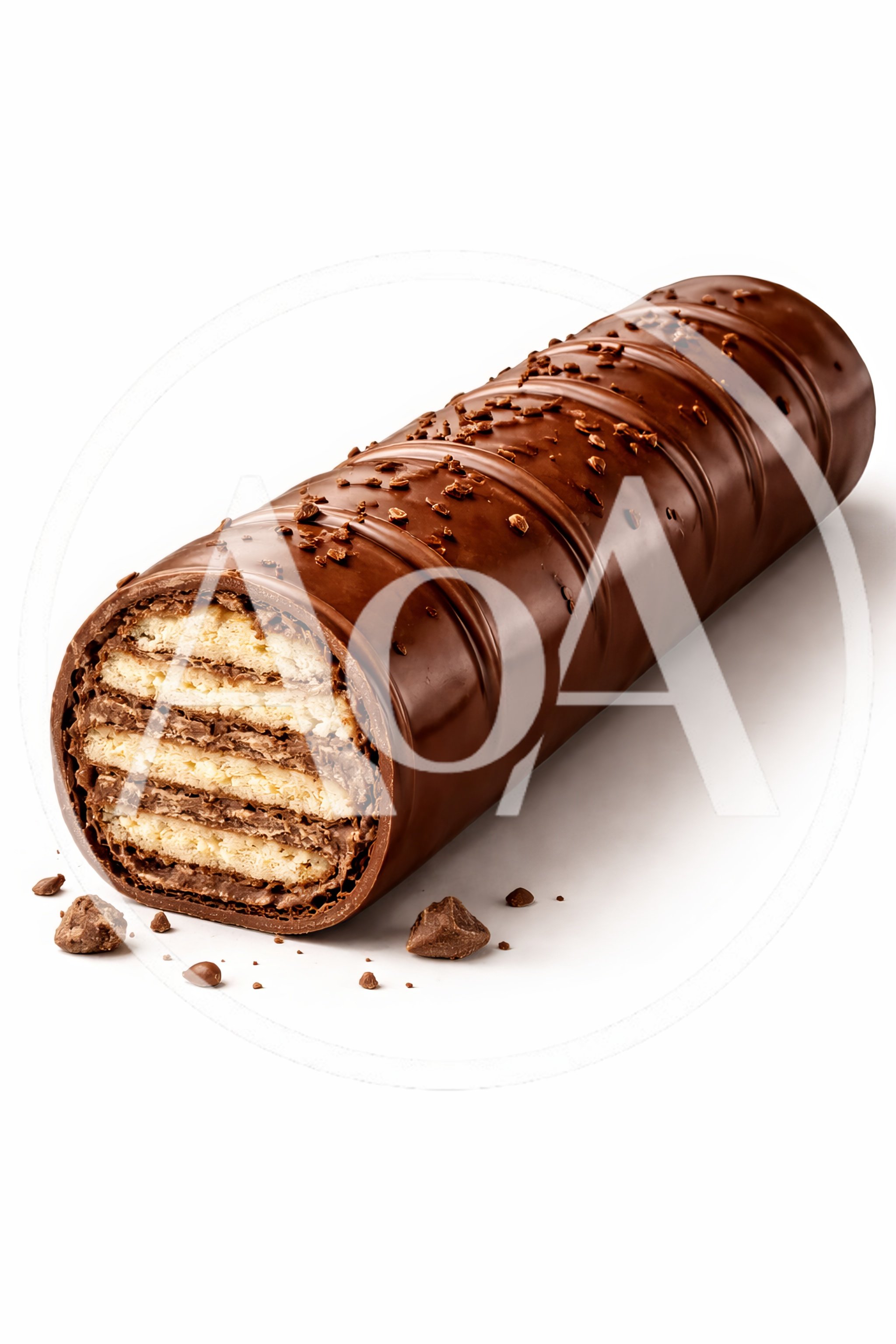 Chocolate Covered Wafer Roll With Cream Filling