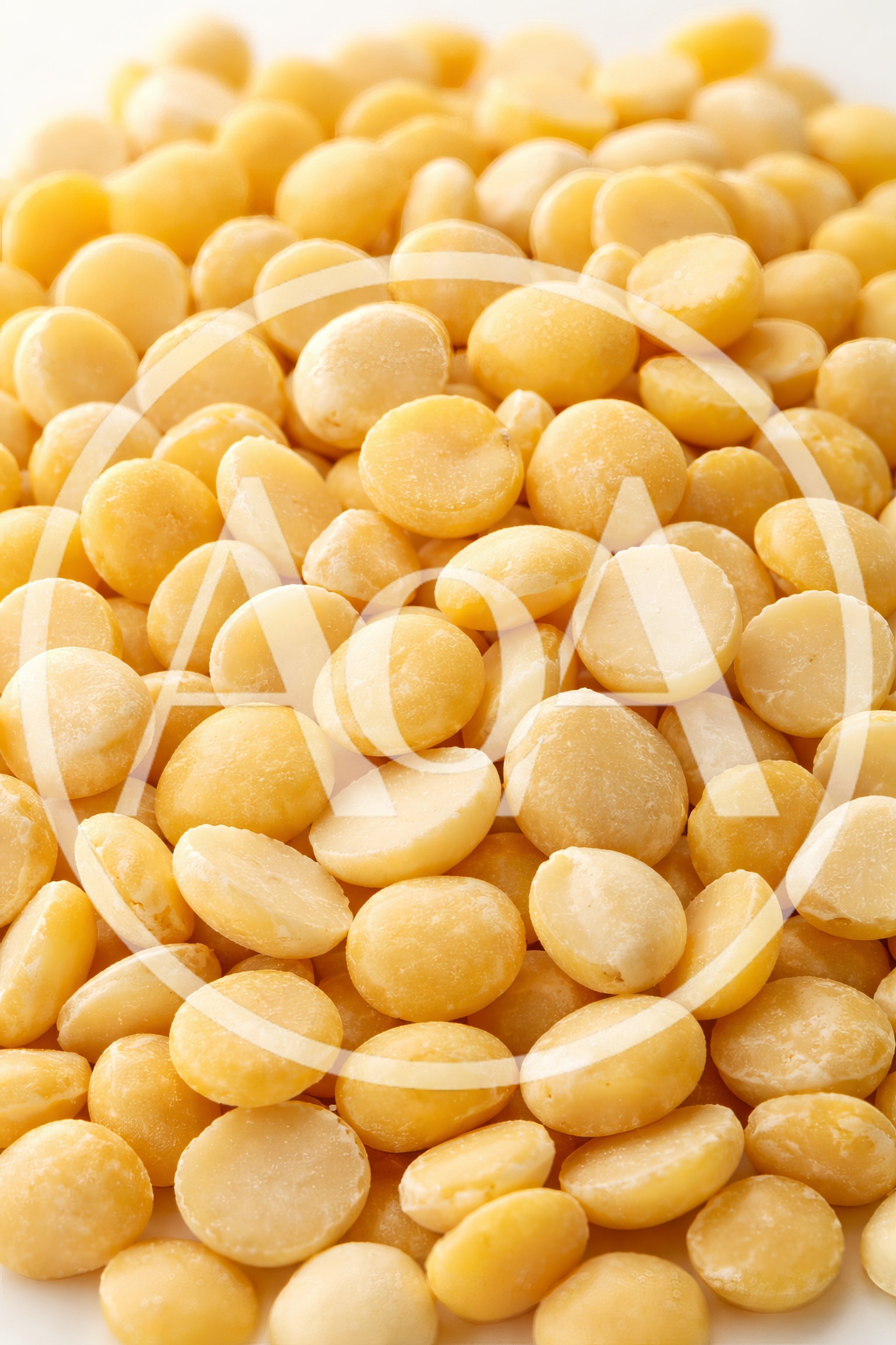 Close Up Of Dried Yellow Split Peas