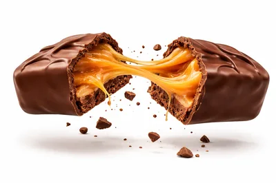 Chocolate Bar With Stretching Caramel Filling