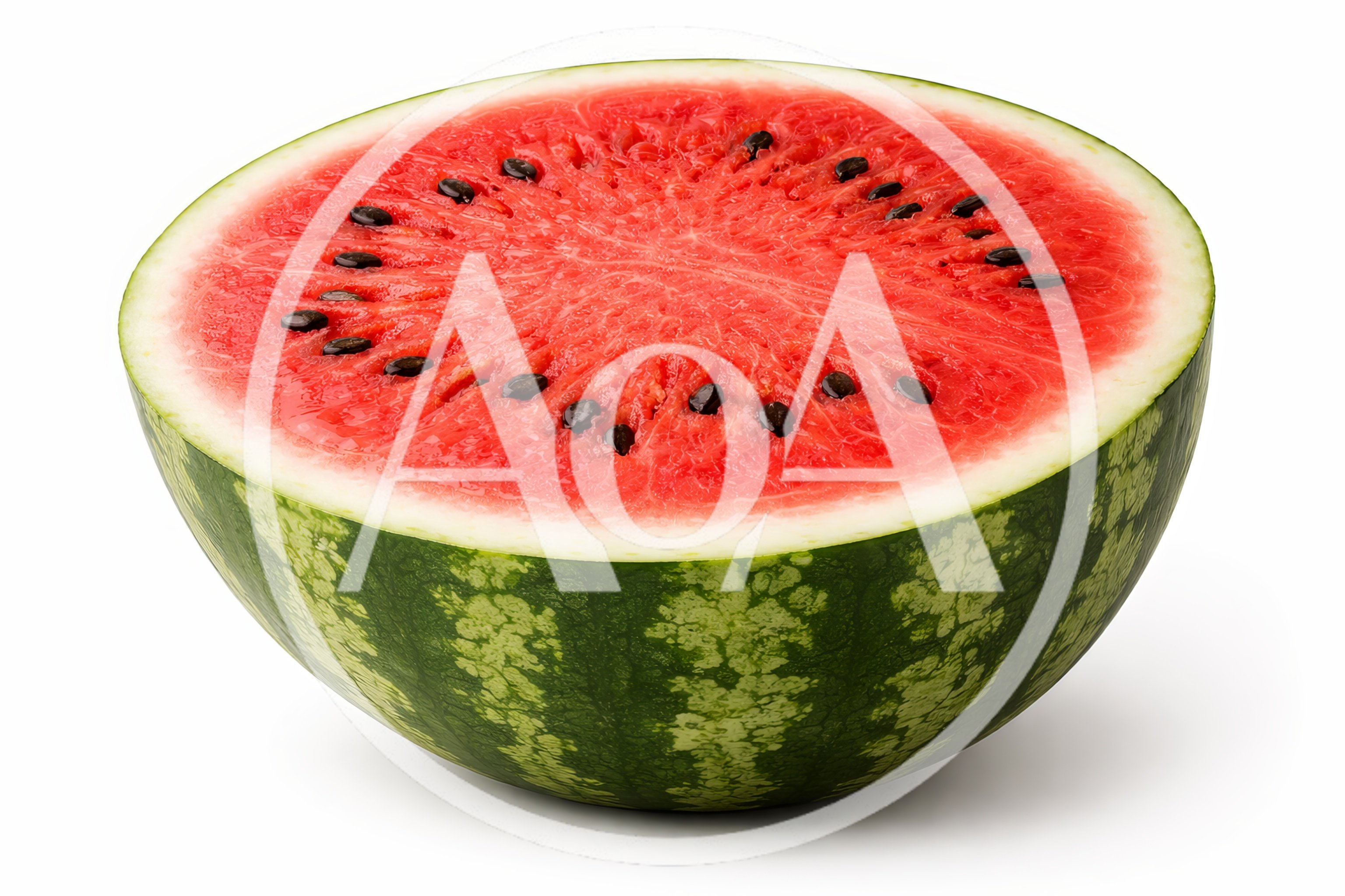 Half Of A Fresh Ripe Watermelon