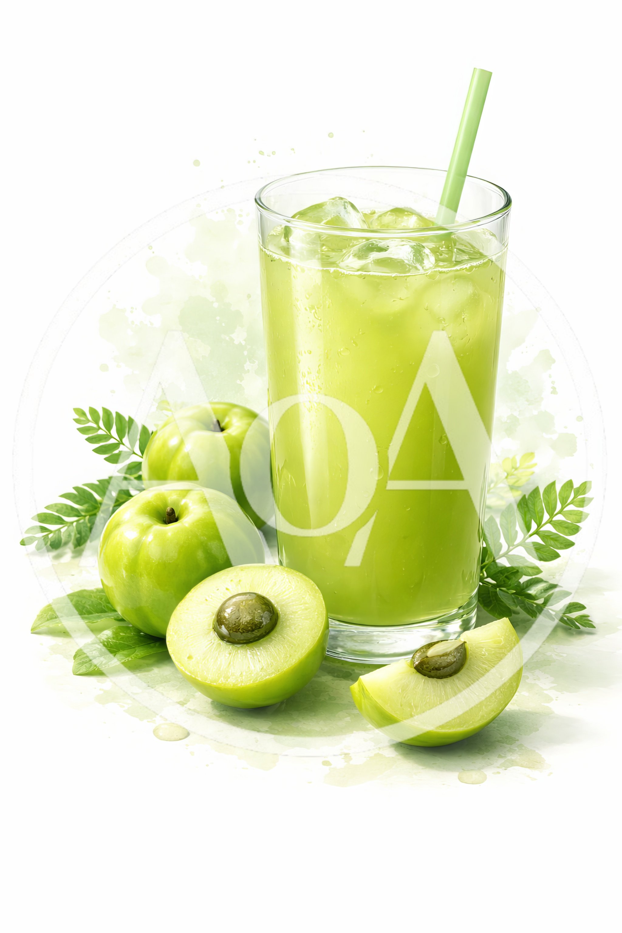 Refreshing Amla Juice With Fresh Indian Gooseberries