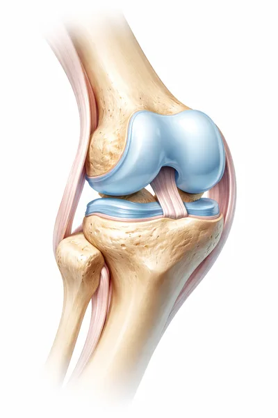 Anatomical Illustration Of Human Knee Joint Structure