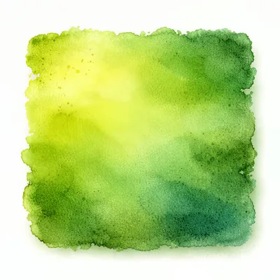 Abstract Green And Yellow Watercolor Square Texture