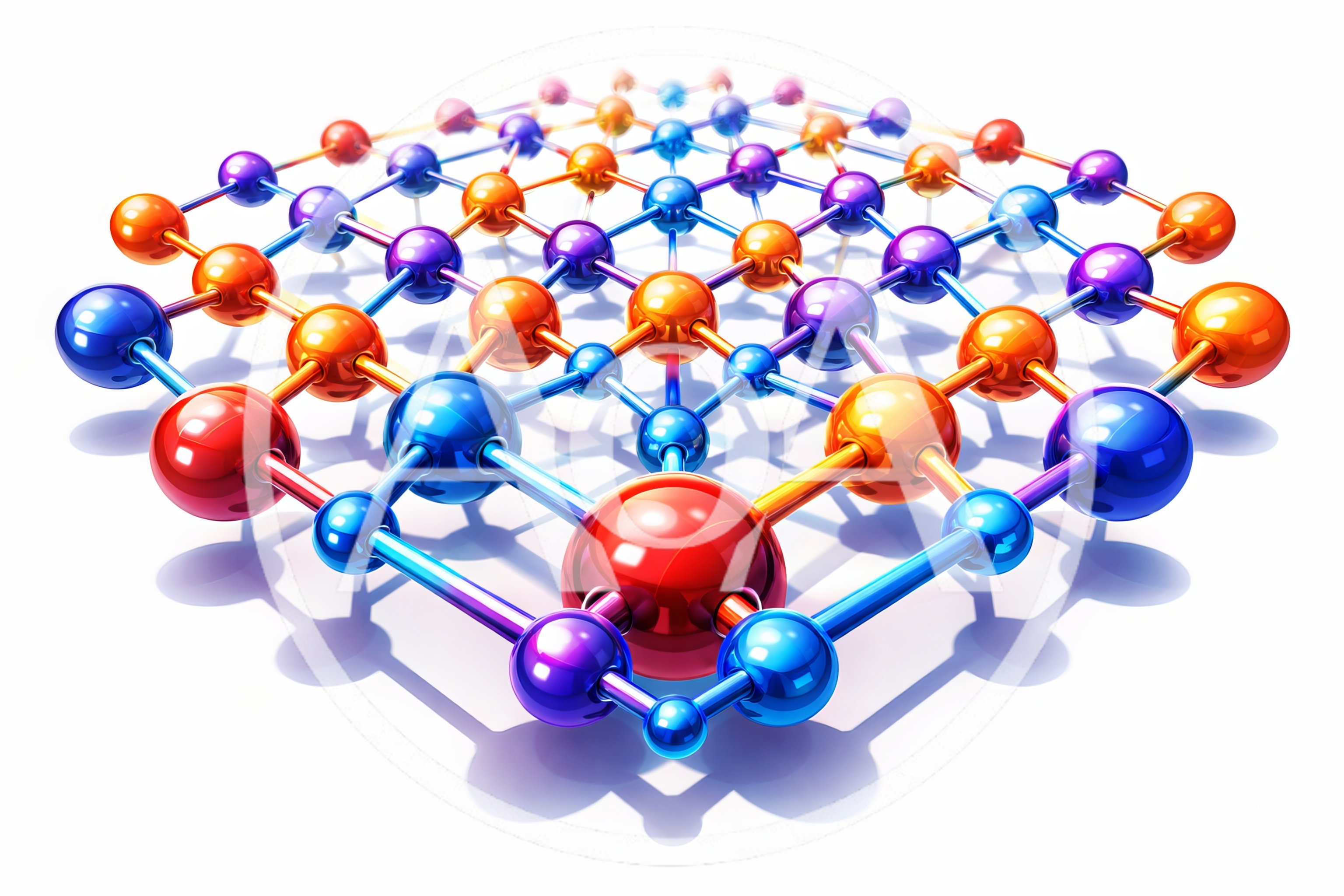 Abstract 3D Molecular Lattice Structure