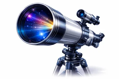 Professional Astronomical Telescope Pointing At Deep Space