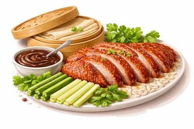 Peking Duck Platter With Pancakes And Hoisin Sauce