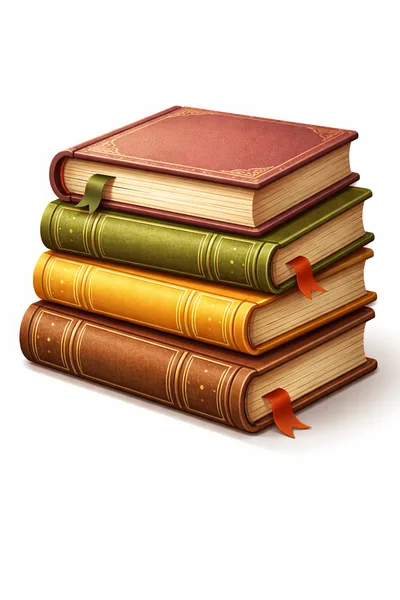 Stack Of Four Vintage Hardcover Books