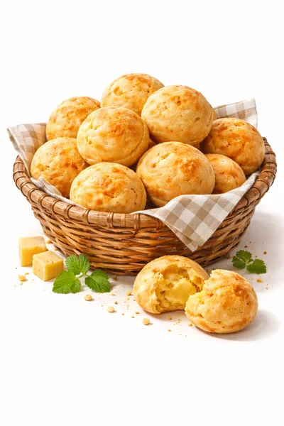 Basket Of Freshly Baked Brazilian Cheese Bread