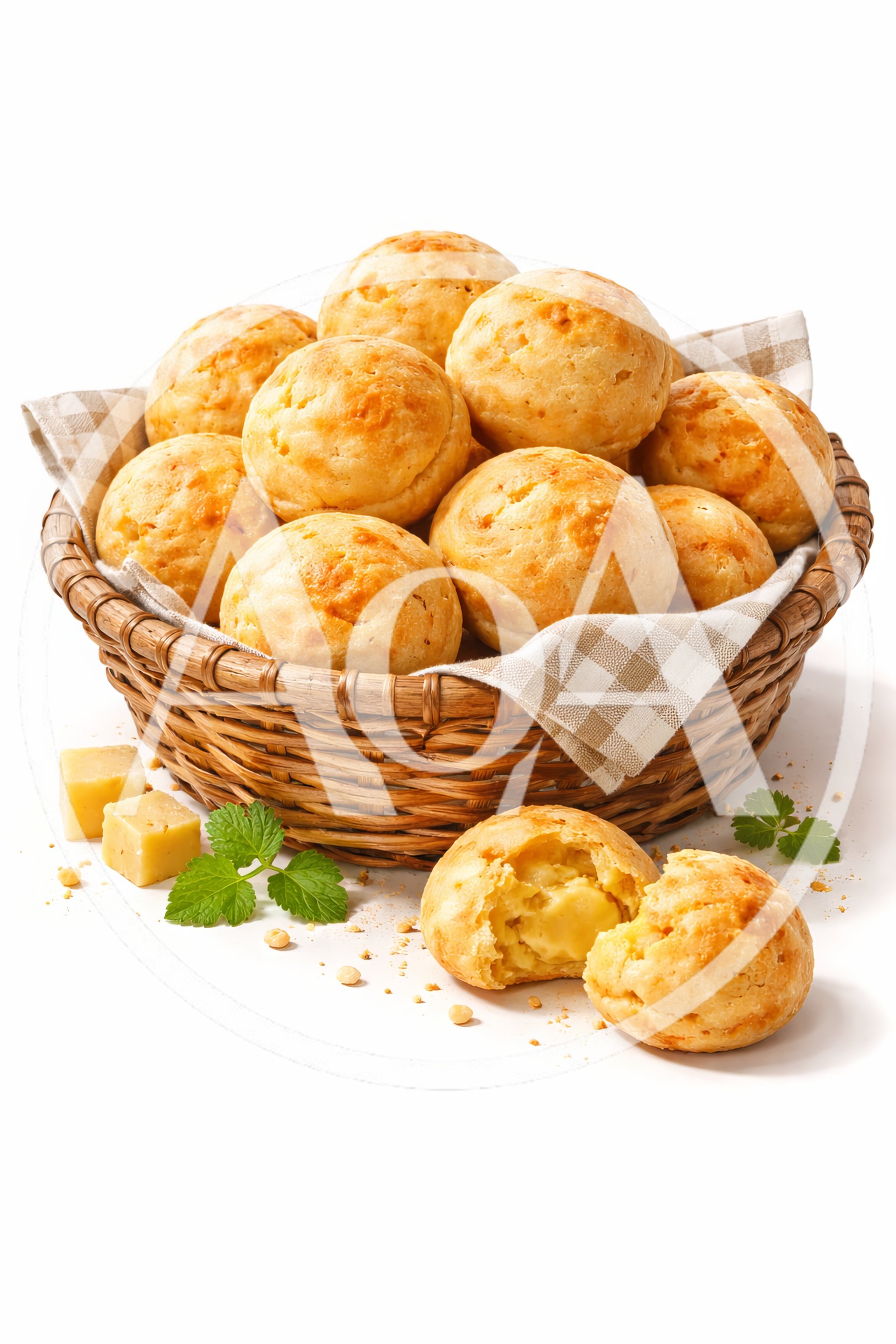 Basket Of Freshly Baked Brazilian Cheese Bread